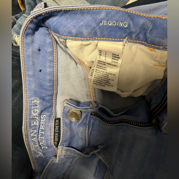 American Eagle blue jegging, size 6, perfect condition - Picture 3 of 3